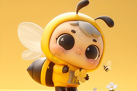 可爱的卡通小蜜蜂图片