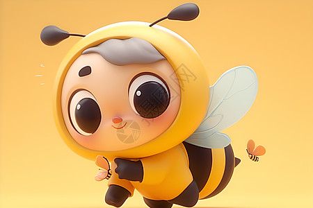 活泼可爱的卡通蜜蜂图片