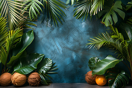 热带植物和椰子图片
