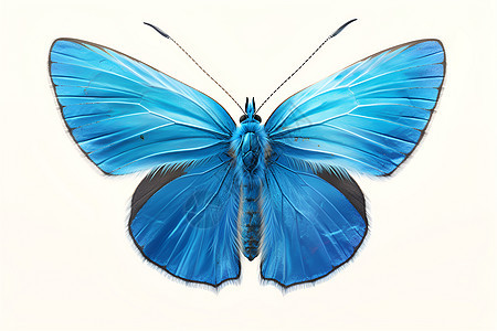 一只蓝色蝴蝶图片