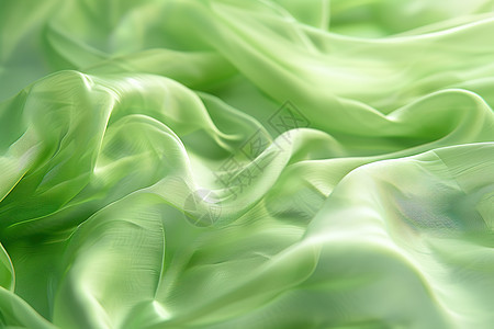 抽象绿色波纹图片