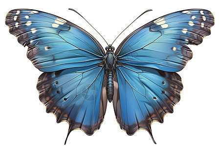 飞舞的蓝色蝴蝶图片