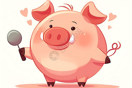 设计的粉色小猪图片