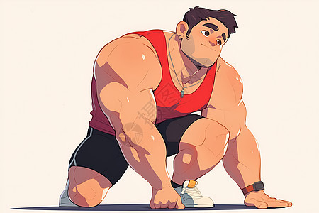 男人健壮的肌肉图片
