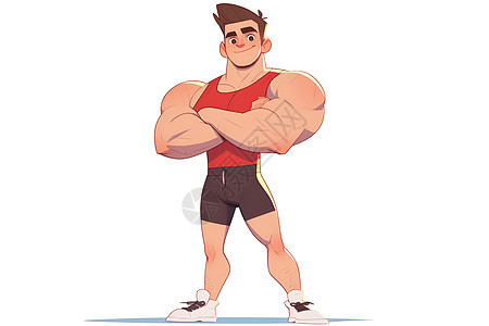 健壮的肌肉男人图片