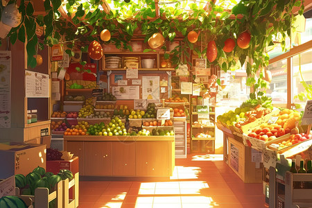 水果店中的水果图片
