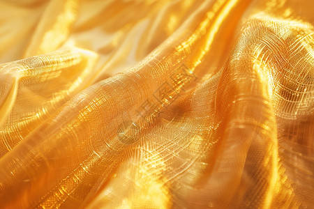 金色的丝绸褶皱图片