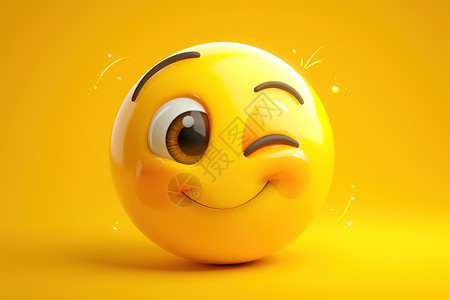 乐观快乐的黄色笑脸图片