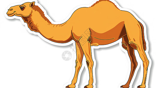 展示的骆驼贴纸图片