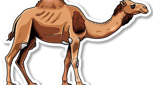 设计的骆驼贴纸图片