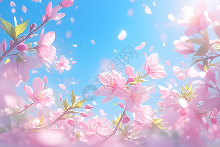 盛开的樱花花朵图片