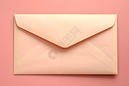 一封粉色信封图片