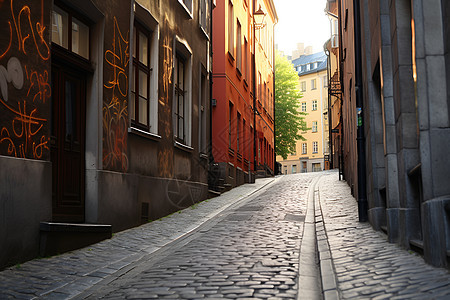 城市街道小巷图片
