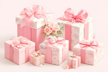 粉色梦幻礼盒图片