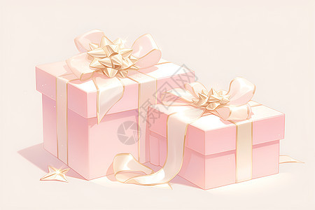 粉色精致礼盒图片