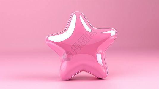 可爱的粉色星星图片