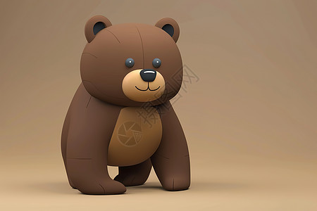 棕色泰迪熊坐在棕色地板上图片