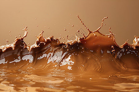 流动的咖啡液体图片
