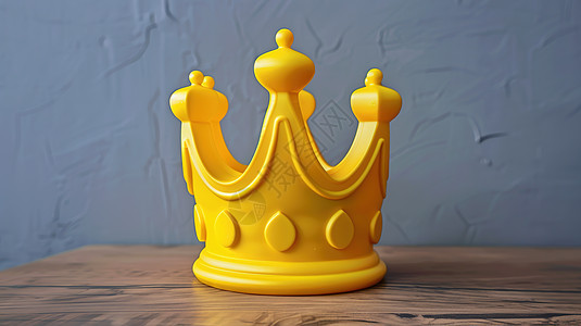 皇冠在木桌上图片