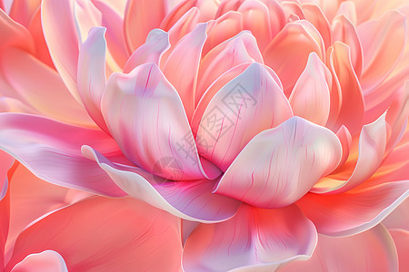 粉红花朵的细节描绘图片