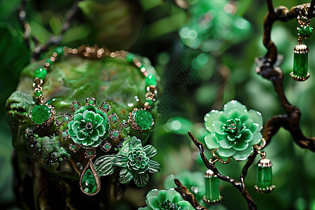 绿宝石饰品图片