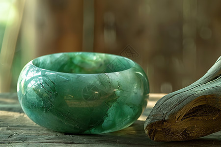 绿色玻璃花瓶图片