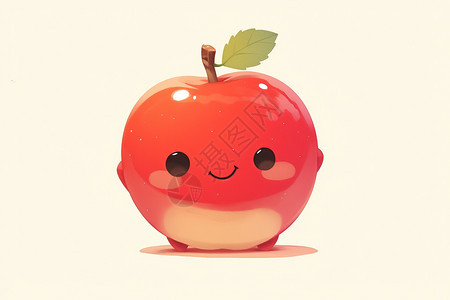 笑容满面的苹果图片