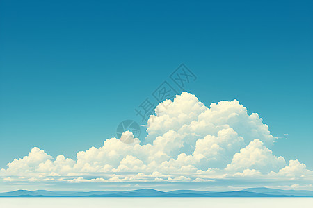 天上的白云图片