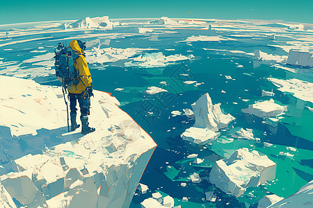 冰川的探险图片