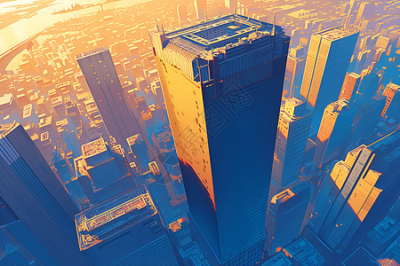 城市里的摩天大楼图片