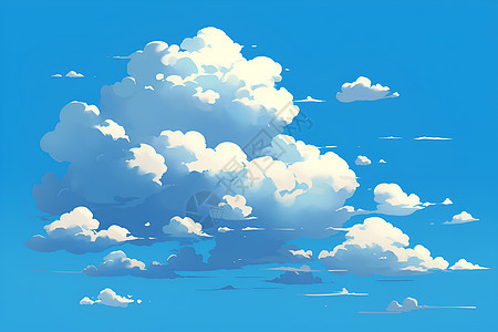 天空之下的云朵图片