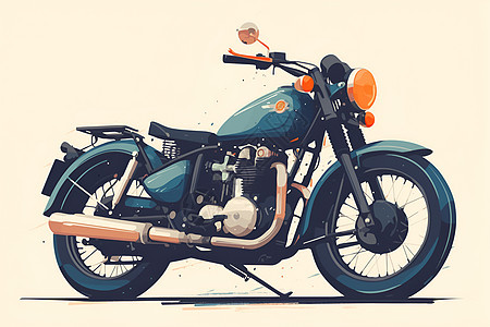 现代的摩托车图片