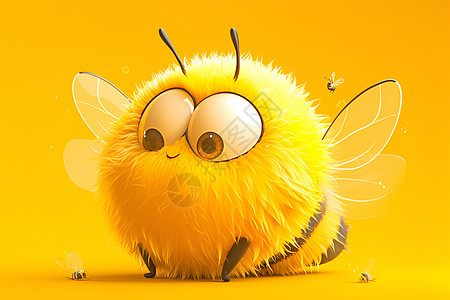 黄色的小蜜蜂图片