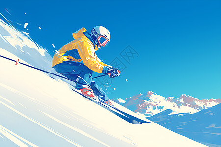 滑雪者的技巧图片