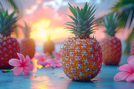 热带水果菠萝之美图片
