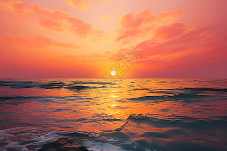 海上红日东升图片