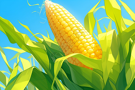 田野里的玉米图片