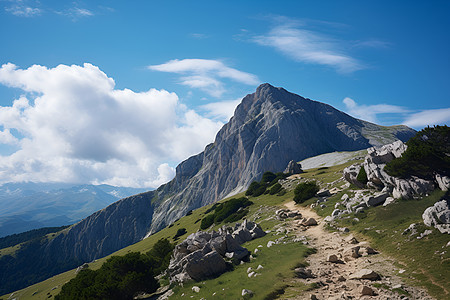 云雾环绕的高山图片