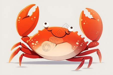 可爱的动画螃蟹图片