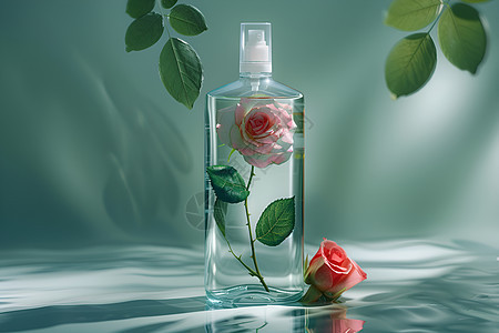瓶子里的玫瑰图片