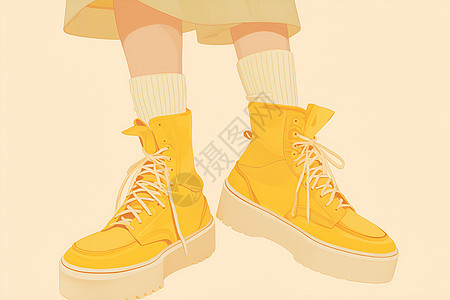 黄靴轮廓图片