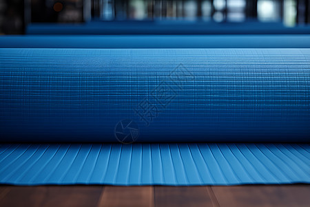 舒适蓝色瑜伽垫图片