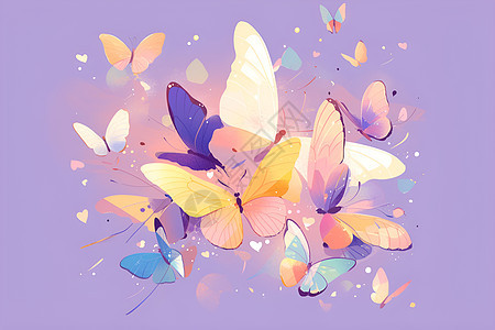 绚丽的蝴蝶图片
