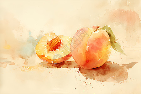 美味的桃子图片