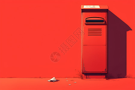 红色邮箱桶图片