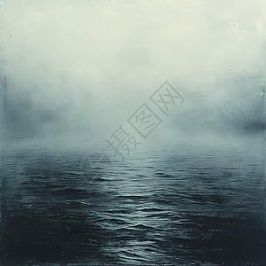 迷雾中的寂静船影图片