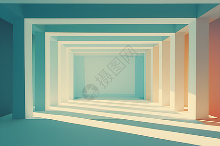 抽象空间走廊图片