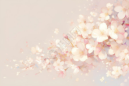 一簇美丽的樱花图片