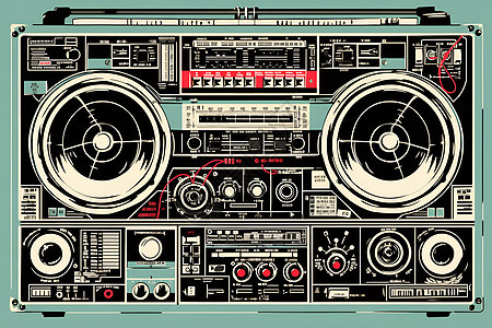 炫酷复古收音机图片