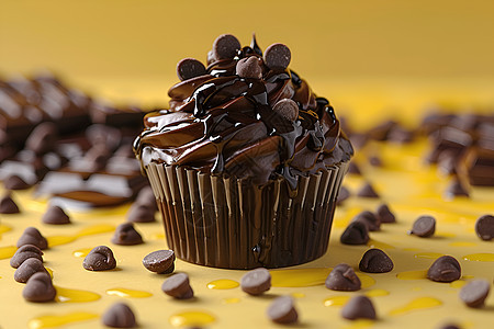 巧克力甜点的诱惑图片